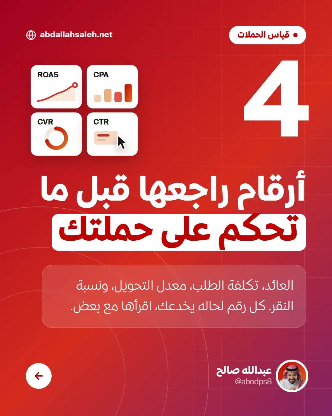 4 أرقام قبل ما تحكم على حملتك
